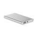 Power Bank din aluminiu 4000 mAh - Powerflat, Argintiu